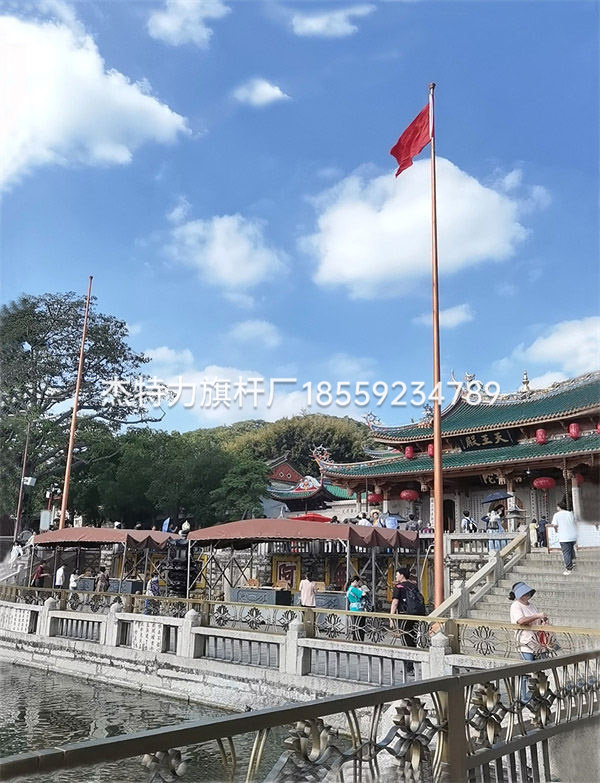 杰特力-寺庙旗杆