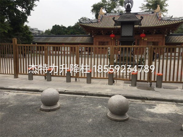 杰特力-寺庙门口挡车升降柱