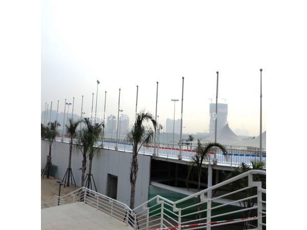 杰特力-体育中心国旗杆