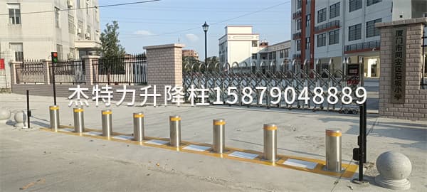 杰特力-小学门口液压升降柱